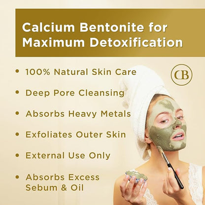 California Biology Clay Mask Variety Pack | Indian Healing Clay Assortment with Kaolin, Calcium Bentonite, and Kaolin & Bentonite | Deep Pore Cleansing Facial Mask & Clay Body Scrub | 6 Count