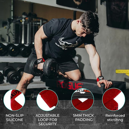 BEAST RAGE Lifting Wrist Straps for Weightlifting, Weight Lifting Straps Gym Grip Power Workouts Lifting Straps Padded Cotton Men Women Wrap Lift Deadlift Straps Hard Pull Exercise