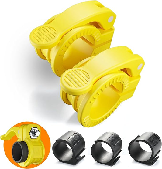 Mini Pro Barbell Clips 1 inch I Multi-Size Adjustable Barbell Collar I 1 inch Barbell ClampsIQuick Release Weight Clips Pair of Locking for Dumbbell Bar
