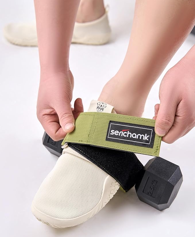 Feet Dumbbell Attachment, Tibialis Trainer Ankle Straps for Feet Weight Lifting Shin Splint, Hamstring Curls, Leg Curl Attachment at Home Gym Equipment