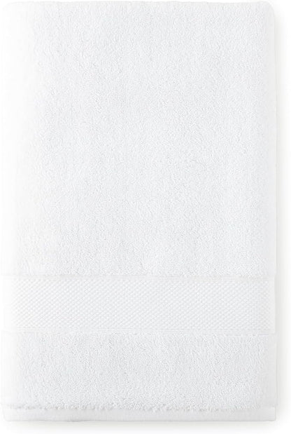 Peacock Alley Diamond 6 Piece Towel Set - Luxurious 100% Long-Staple Turkish Cotton - Soft, Absorbent & Fast Drying, White