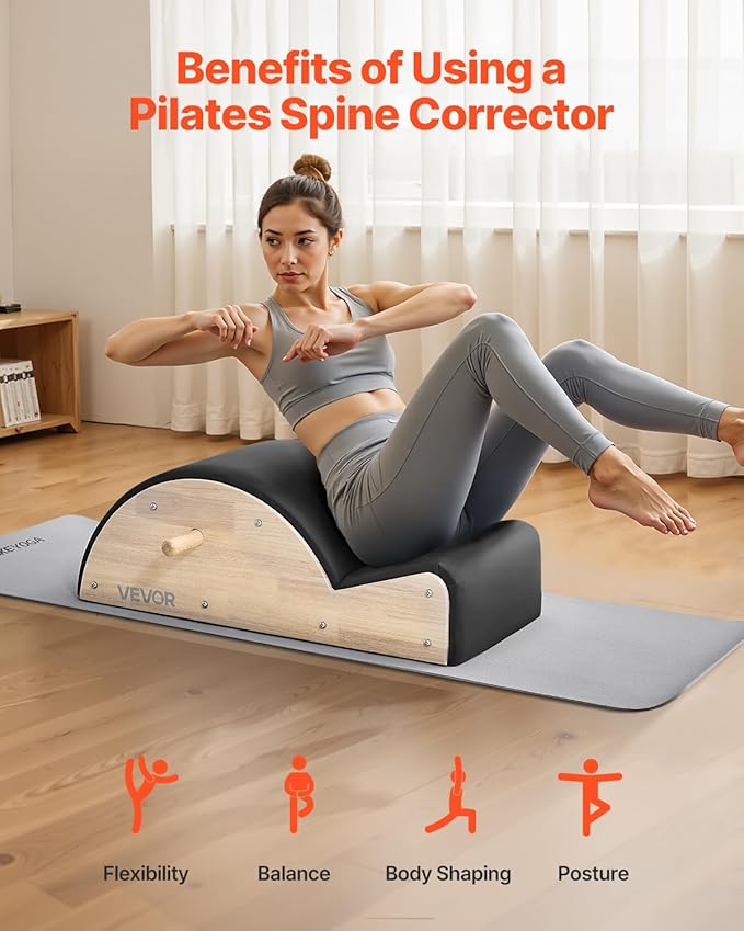 VEVOR Pilates Reformer Machine, Pilates Workout Equipment for Home Gym Studio Use, Pilates Bed with Dual Resistance- Spring & Cord, Reformer Set, Up to 400 LBS