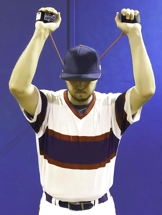 Bucwild Sports Baseball Resistance Bands Youth & Adult Athletes Safely Improve Pitching Throwing Batting & Arm Strength Used by Pitchers Quarterbacks Volleyball Basketball