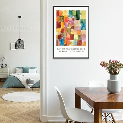 JMGHKL Colorful Mental Health Posters I Am Not What Happened To Me Wall Art Trendy Uplifting Quote Canvas Prints For Counseling Room Therapy Office Classroom Decor 12x16in Wrapped Canvas