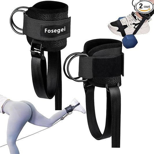 Ankle Straps for Dumbbell and Cable Machine, Monkey Foot Dumbbell Attachment Straps for Gym Trainer and Ankle Straps for Weight Lifting, Leg Extensions for Women and Men
