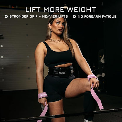 Breaking Limits Gym Straps Weight Lifting Wrist Wraps Bundle – Workout Lifting Straps for Deadlift – Wrist Straps for Weightlifting Men & Women - Muñequeras Para Gym