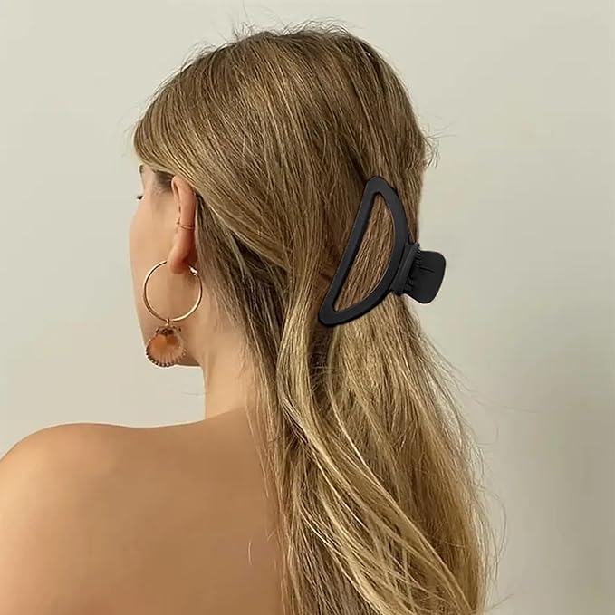 8PCS Hair Clips for Women, Flower Claw Clips for Thick Hair, Non-Slip Hair Accessories with Multi-Styles, Neutral Colors Hair Claw Clips and Variety Pack, Ideal for Girls