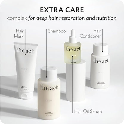 Extra Nourishing Hair Mask with Argan Oil, Coconut Oil, Hyaluronic Acid - Intense Hydration, Repair for All Hair Types - Ideal for Curly and Damaged Hair - 6.8 Fl oz