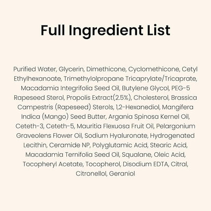 CNP Honey Ceramide Moisturizer with Propolis Extract & Hyaluronic Acid, Propolis Ampule Oil-in-Cream with 5 Oil Blend, Anti Aging Face Cream, for Firm, Radiant Skin, Korean Skin Care (1.76 fl. oz)