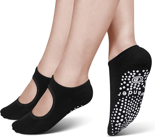Yoga Socks Non Slip Skid Socks with Grips Pilates Ballet Barre Socks for Women