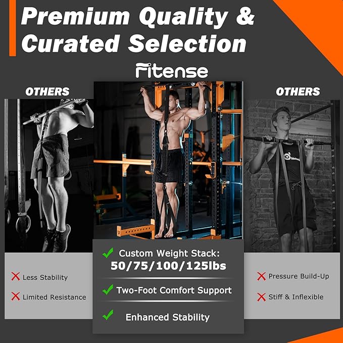 Pull Up Assistance Bands 50-350lbs, Heavy Duty Pull Up Workout Band with Feet Rest, Resistance Band for Pull Up Bar Bands, Pull Up Assist Band Strength Training Workout Equipment, Height Adjustable