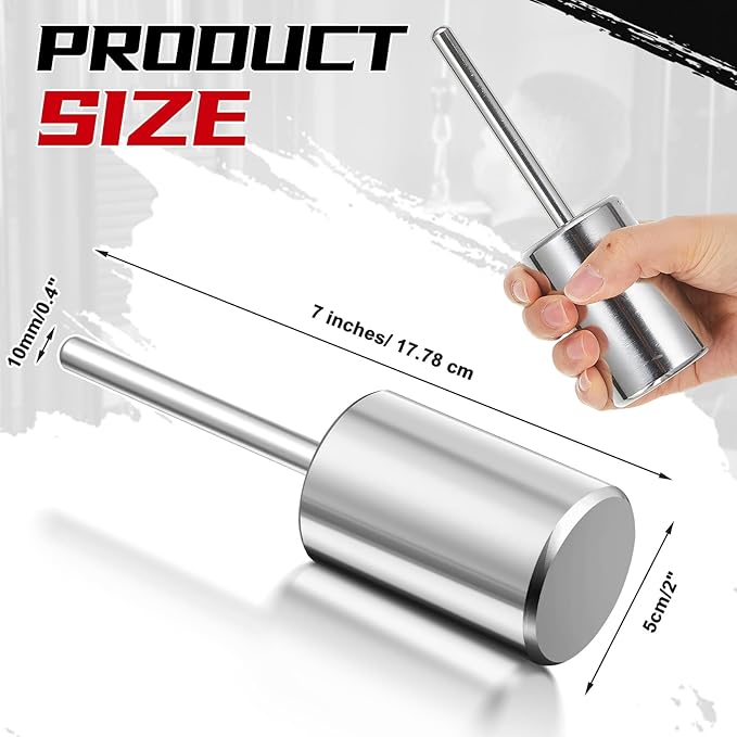 Lasnten Weight Stack Pin Extender for Cable Machine & Home Gym, 10 mm Gym Pin for 2" Weight Plates That Have a 2"(50.8mm) Hole