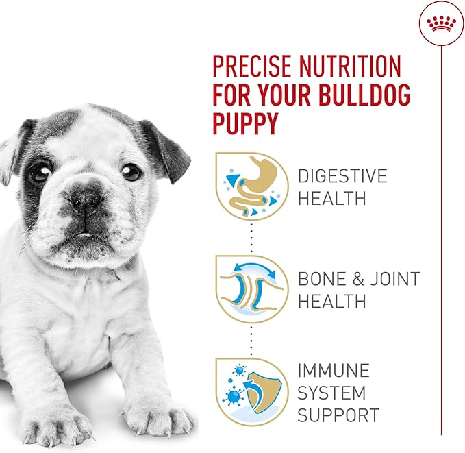 Royal Canin Bulldog Puppy Dry Dog Food, 30 lb bag