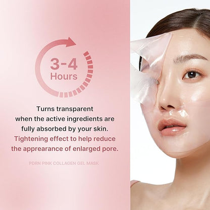 medicube Salmon DNA PDRN pink collagen jelly gel mask | overnight face mask for glass glow skin- elasticity, hydrating, firming and moisturizing | korean skincare, 28g, 4ea