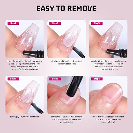 2Pcs 30g Semi Solid Nail Glue for Press On Nails Tips Super Strong Gel Nail Glue No UV Lamp Need Quick Drying Gel Long Lasting for Fake Acrylic Nails