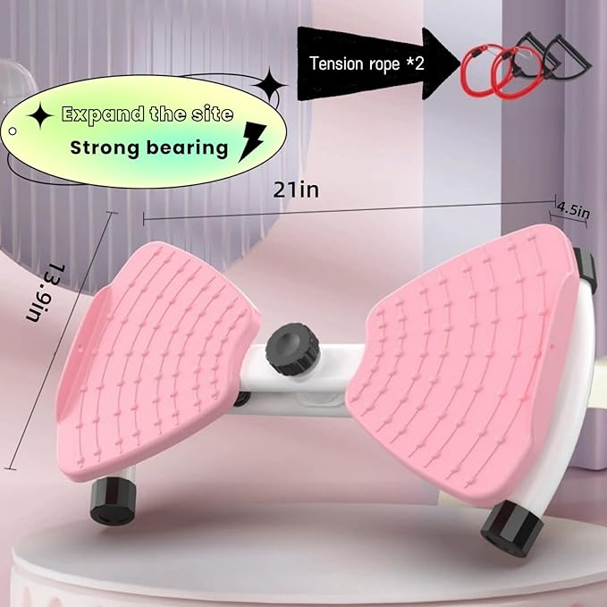 Waist Twisting Machine Fitness Tool, waist twister, 330LBS Capacity & 20dB Ultra-Quiet, Anti-Slip Home Gym Workout Equipment for Women Belly Fat