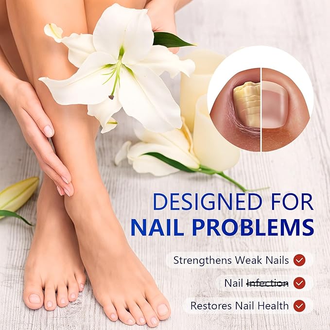 21Pcs Toenail Treatment Extra Strength - Nighttime Nail Patches, Nail Treatment Patches, Overnight Toe Nail Treatments for Damaged Nails Foot Nails Repair and Care