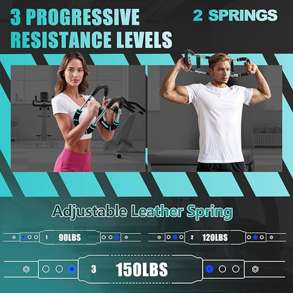 2025 Pro Twister Arm Trainer, Adjustable Power Twister Bar, Chest Shoulder Arm Workout Equipment, Portable Detachable Upper Body Fitness Machine for Home & Gym