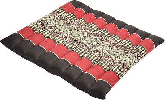 Rollable Cushion - Organic Kapok Filling, use Rolled or Flat for Yoga and Meditation, Lightweight, Great car or seat Cushion