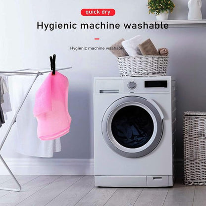 ARCH&M 3-Pack Premium Nylon Exfoliating Towel - 35-Inch Quick-Dry, Hygienic Japanese Washcloth for Body & Back - Durable, Machine Washable, Long-Lasting (Brown x 3)