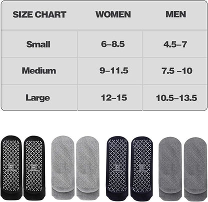 unenow Unisex Non Slip Grip Socks with Cushion for Yoga Pilates Barre Home & Hospital