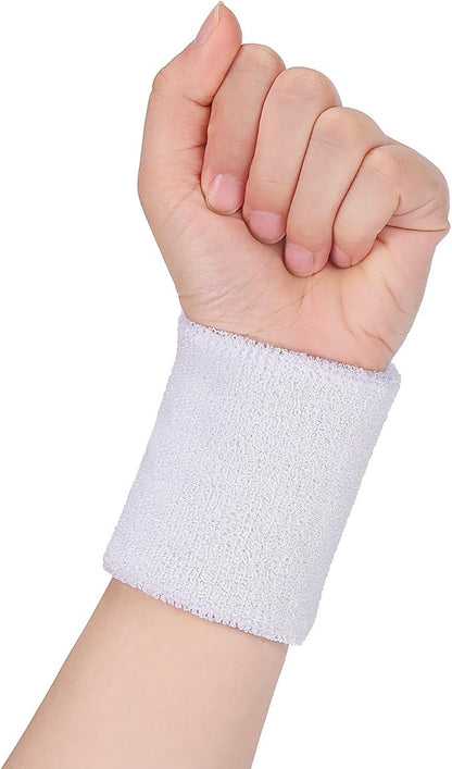 WILLBOND 3 Pcs Sweatbands Set 80s 90s Neon Sports Headband Tennis Striped Sweat Band Sports Competitions Games for Men Women Party Supplies