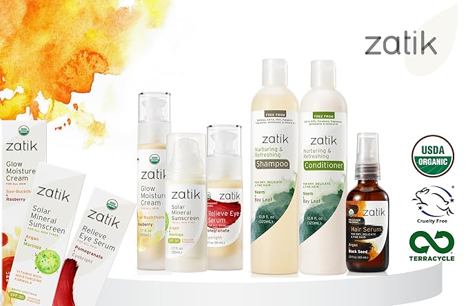 Zatik Naturals - Peace Toner with Jasmine and Lavender, USDA Organic, for All Skins, Refreshing, Comforting, Relaxing and Soothing Toner Promotes Clear Facial Complexion, 3.4 fl oz,100ml