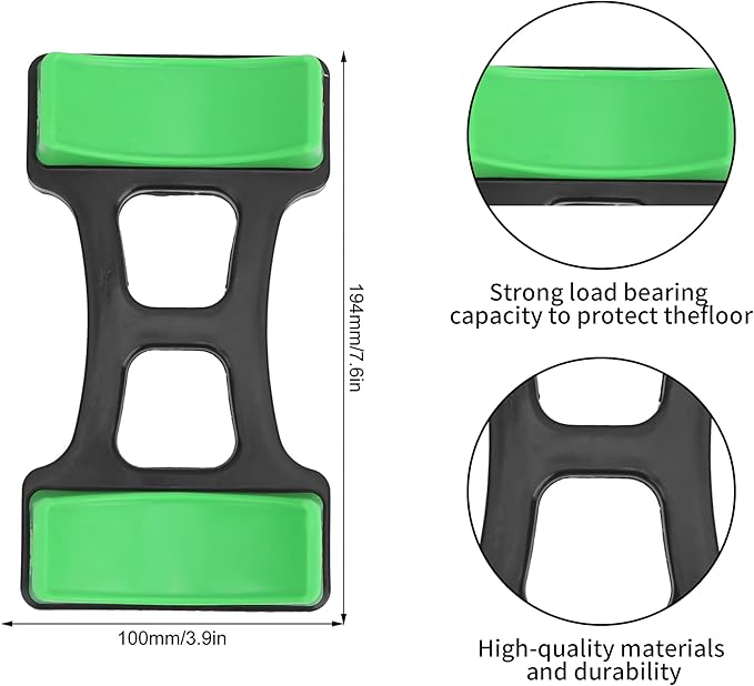 Dumbbell Bracket Mat, 1 Pair ABS Dumbbell Bracket Mat Universal Dumbbell Storage Frame Stand Floor Protection Holder Home Gym Equipment 7.6x3.9 in