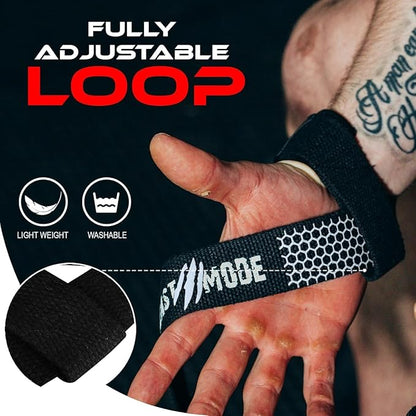BEAST RAGE Lifting Wrist Straps for Weightlifting, Weight Lifting Straps Gym Grip Power Workouts Lifting Straps Padded Cotton Men Women Wrap Lift Deadlift Straps Hard Pull Exercise