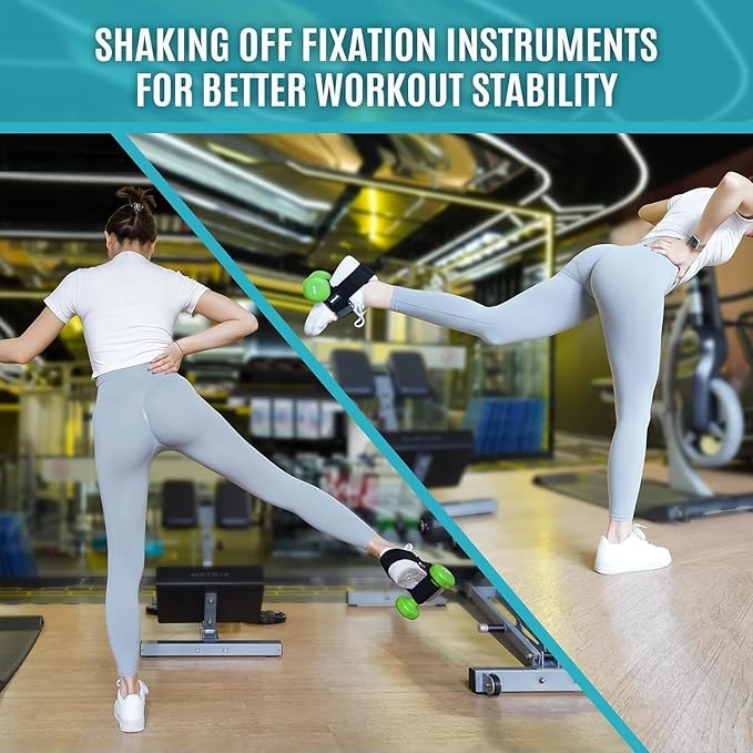 Dumbbell Foot Attachment for Leg Workout, Dumbbell Attachment Straps, Tibialis Trainer, Ankle Straps for Dumbbells, Dumbbell Foot Strap for Weight Lifting,Shin Splint,Hamstring Curls,Leg extensions