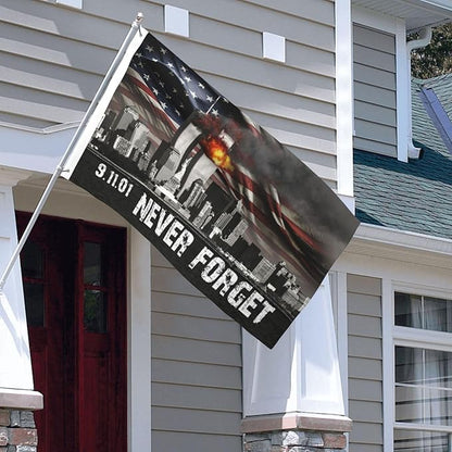 911 Never Forget Flag Memorial day Flags for outside 3x5 Ft Garden Flag Farmhouse Yard Indoor/Outdoor Decorations Banner Decor Gifts
