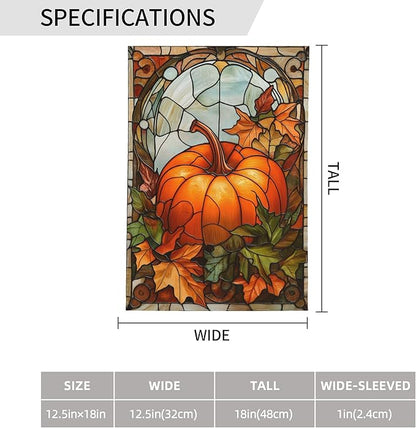 Pumpkin Fall Garden Flag 12x18 In Double Sided Yard Flags Lawn Sign Decor No Flagstand