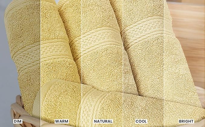 Utopia Towels 8-Piece Premium Towel Set, 2 Bath Towels, 2 Hand Towels, and 4 Wash Cloths, 600 GSM 100% Ring Spun Cotton Highly Absorbent Towels for Bathroom, Gym, Hotel, and Spa (Beige)