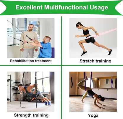 Resistance Band Wall Anchors, Workout Wall Mount Hooks,Wall Mount Anchors Home Gym Accessories Equipment for Body Weight Straps, Strength Training, Physical Therapy Exercise