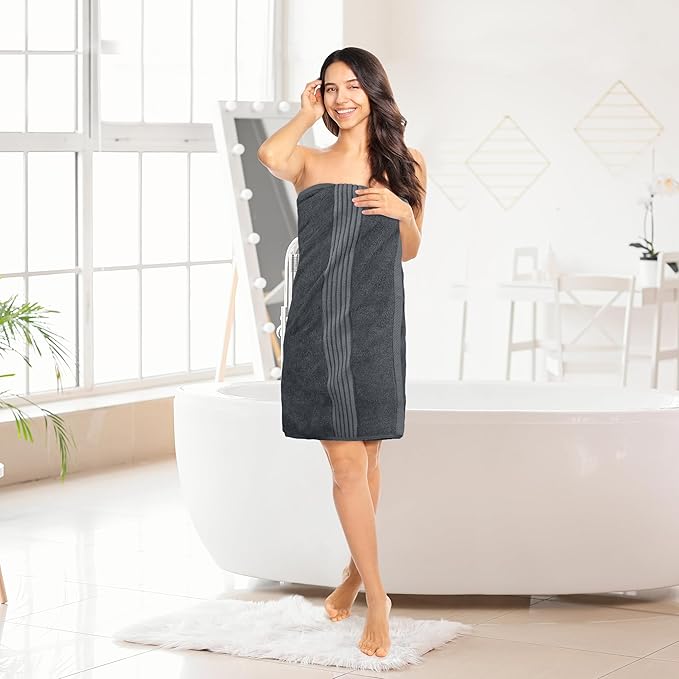 Utopia Towels 4 Pack Bath Towels Set, 27 by 54 Inches, 100% Ring Spun Cotton, Quick Dry, Highly Absorbent, Soft Feel Towels, Perfect for Daily Use, Grey