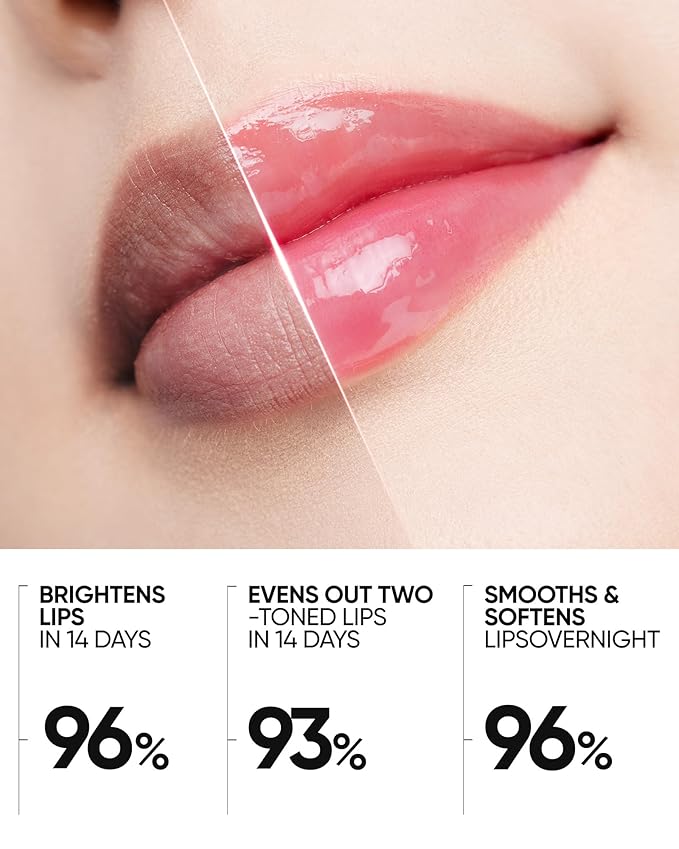 Hydrating Brightening Lip Serum, Smooth Tinted Lip Stain, Plumping Lip Gloss with Polypeptide Squalane, Moisturizing Balms, Brighten Dark Lips, Korean Beauty Makeup (00 Clear)