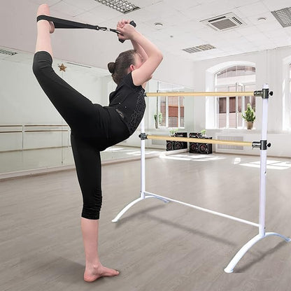 Dance, Cheerleading and Figureskating Trainer Stretching and Balance, 2 Pc. Set, Stretching, Disc Core Board and Flexibility Equipment Strap for Dance, Gymnastics, Turning, Stunt