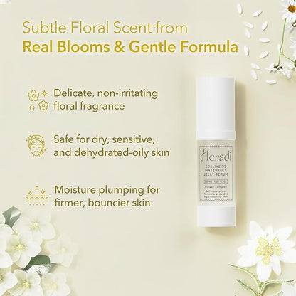 Edelweiss Essence: 30% Flower Extract Jelly Serum - Non-Sticky Hydration, Crafted by Renowned Korean Skincare Experts