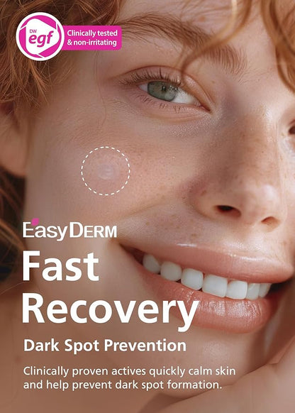 Easyderm Real Calming Patch – 6 Spot Patches, K-Beauty Skincare with Niacinamide, Hyaluronic Acid, EGF Micro Point length : 285μm