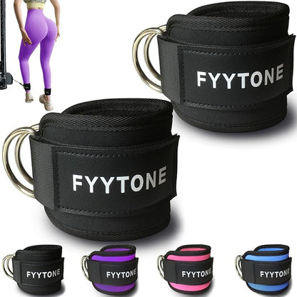 Ankle Strap(Pair) for Cable Machine, Ankle Cuff for Kickbacks, Leg Extensions, Lower Body Exercises, Glute Workouts, Booty Hip Abductors Exercise, for Home & Gym