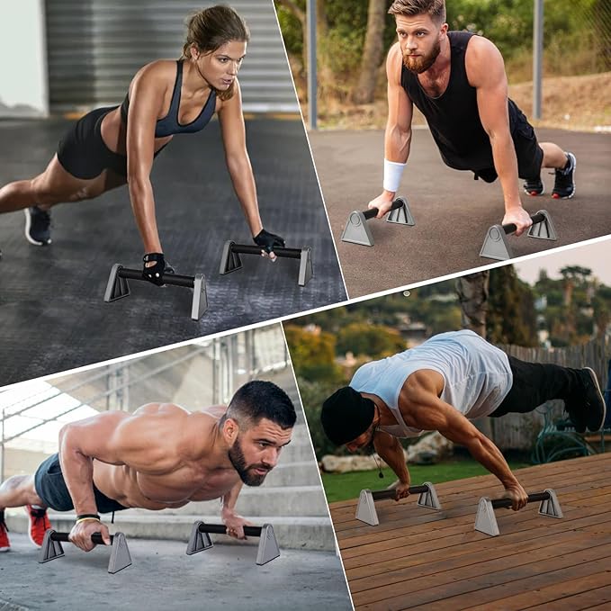 Aluminum Alloy Push Up Bars For Strength Training And Calisthenics,Non-slip Parallettes Pushup Handles,Durable And Lightweight Calisthenics Equipment.