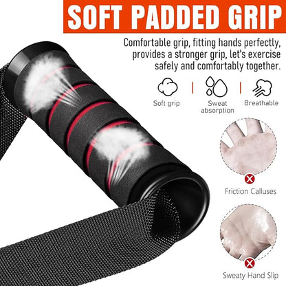Heavy Duty Exercise Handles, Gym Cable Handles for Cable Machine Attachments, D Handle Cable Attachments, Handles for Resistance Bands, Workout Accessories, Fitness Equipment for Home Gym