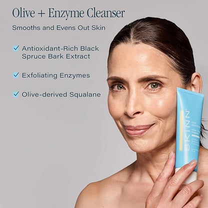 SKINN Luminous Facial Oil & Day & Night Hydrating Face Wash Skincare Bundle