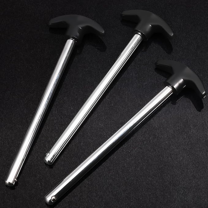 3pcs Weight Stack Pin, Gym Pins for Weight Stack,Weight Lifting Pins for Universal Home Commercial Gym Strength Training Equipment Machine Pin Insert Accessories（3/8" Diameter / 6" Locking Space）