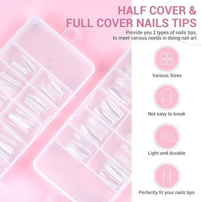 SAVILAND Acrylic Nail Kit with Nail Drill: Nails Kit Acrylic Set Professional Acrylic with Everything U V Light Nail Art Brush Glitter Nail Powder Nail Stuff for Home DIY Salon Use Christmas Gift Set