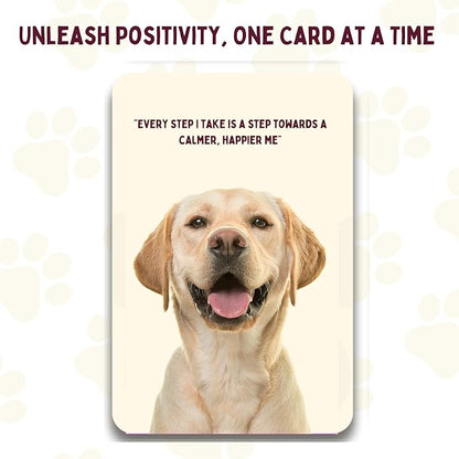 Daily Motivational and Inspirational Cards for Dog Lovers | Uplifting Positive Affirmations & Proven Techniques for Stress & Anxiety Relief | Dog Mom Gift for Women | Self Care Gifts for Women, Friend