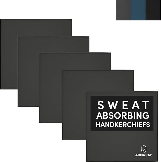 ARMORAY Sweat Absorbing Towel Handkerchief – Quick-Dry Microfiber Gym Towels for Face, Hands & Body – Workout Towel for Men, Sport Rag, Perfect for Tennis, Pickleball & Sauna Use by Women
