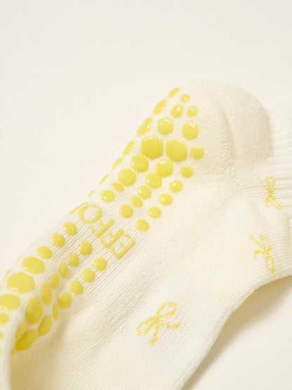 Crew Half Calf Grip Socks, Cutest Fruits Pilates Socks, Ruffle socks, Non-Slip, Barre Yoga Fitness