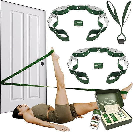 Two8 Bands Pilates in a Box -Workout Resistance Bands For Working Out Women & Men, Resistance Band With Loops, Stretch Band For Exercise, At Home Pilates Equipment for Home Workouts Kit, Workout Loops