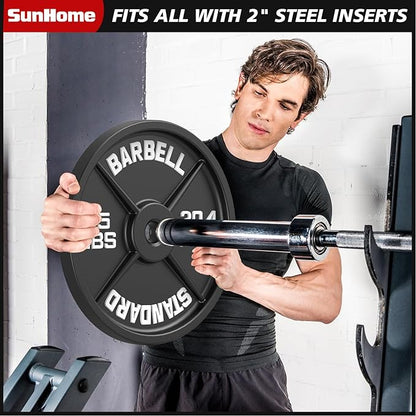 SunHome Multifunction Home Gym System Workout Station,Smith Machine with 138LB Weight Stack, Leg Press, LAT Station for Full Body Training